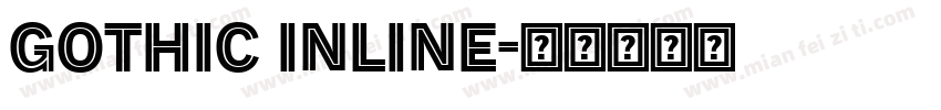 GOTHIC INLINE字体转换